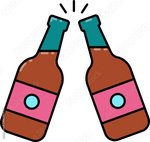 Beer make a toast icon