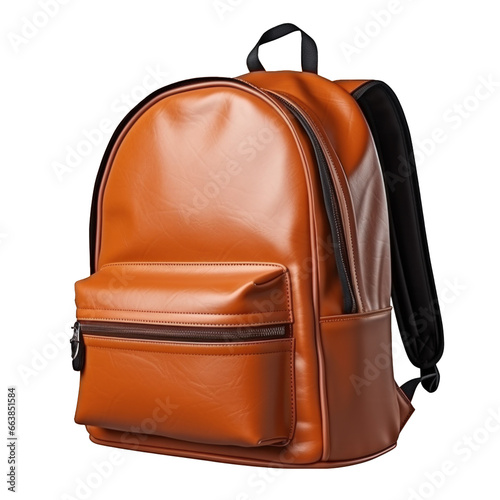 sac à dos de ville ou scolaire détouré sur fond transparent