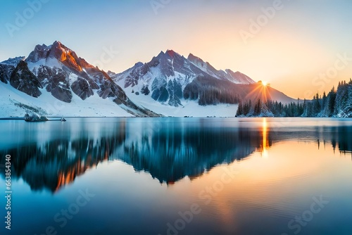 lake in mountains © Aasim,s