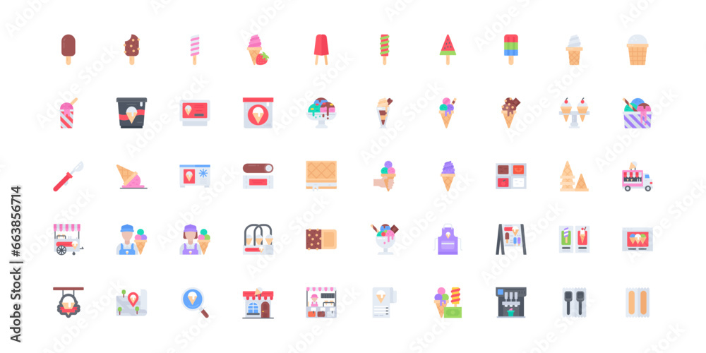 ice cream icon set ice cream icon set