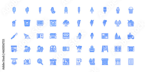 ice cream icon set