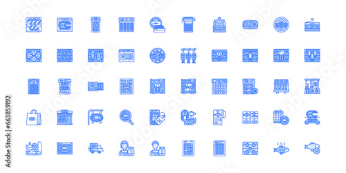 seafood icon set