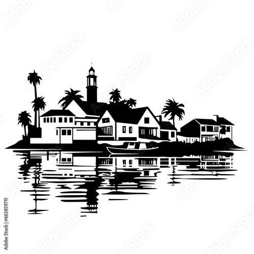 House vector, house silhouette, village vector, skyline, house, vector, city, town, illustration, building, home, architecture, street, village, cartoon, design, old, drawing, sketch, urban, vintage, 