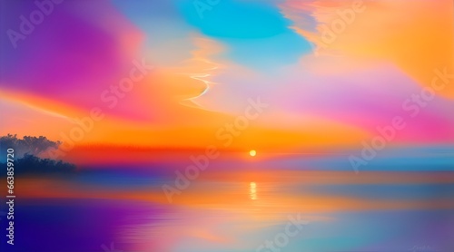 "Embrace of the Dawn" The essence of hope and new beginnings. An abstract display of sunrise colors that blend together perfectly. Let the vibrant shades blend together naturally. It is a symbol 