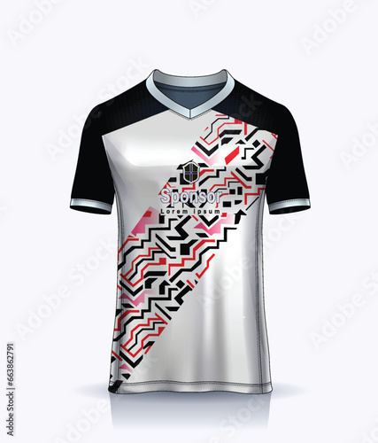 Vector jersey design sublimation t shirt premium geometric pattern incredible vector collection for soccer football