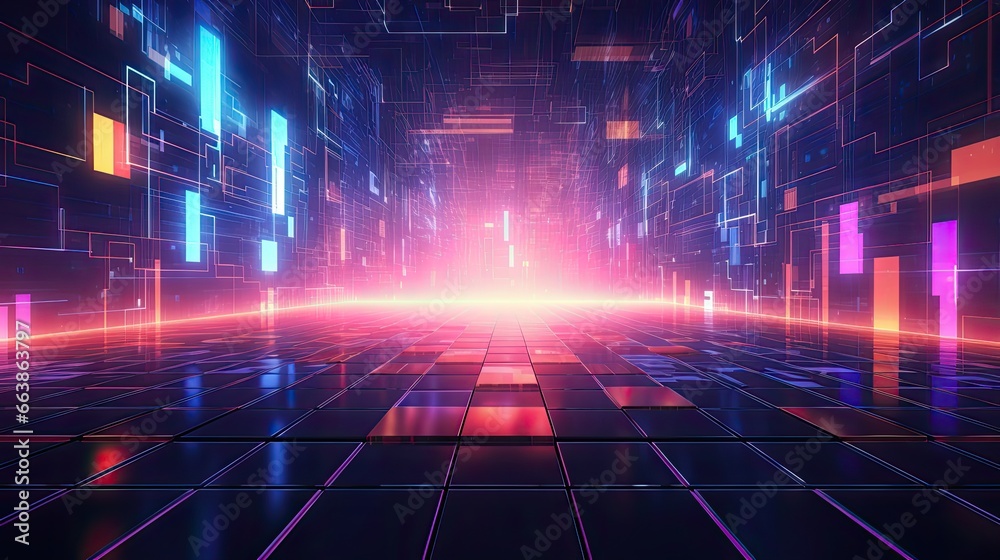 The Grid - A digital artwork depicting a vast, interconnected network The Grid - A digital artwork depicting a vast, interconnected network