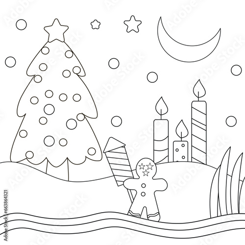 Joyful Christmas Festive Coloring Pages for Holiday Cheer