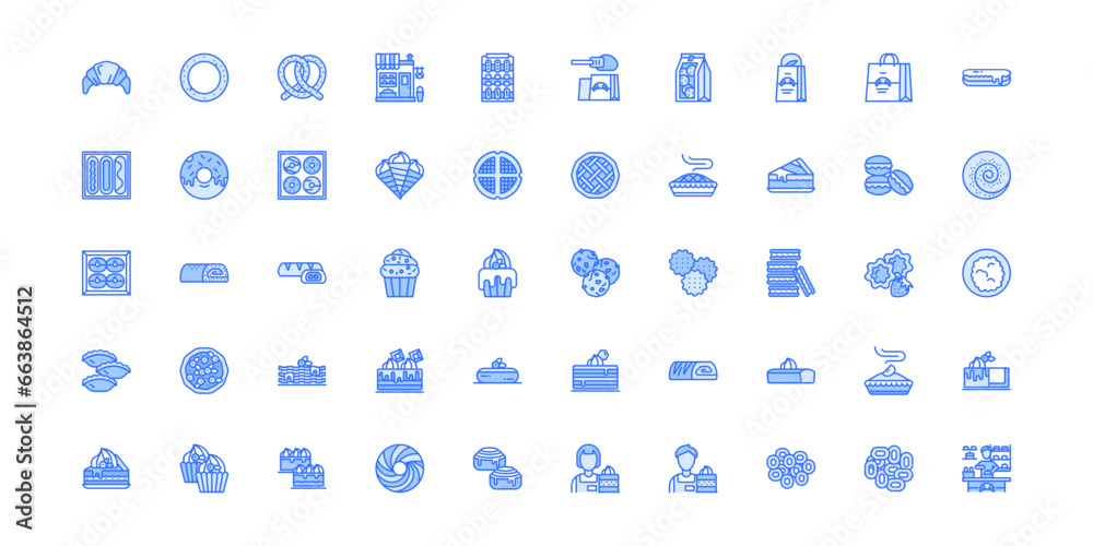 dessert icon set dessert icon set