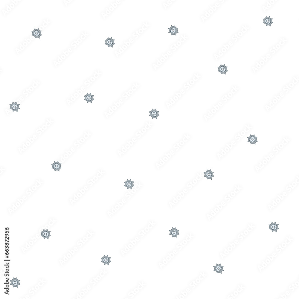 Navy blue snowflakes on a white background, in the style of delicate flowers and confetti-like dots Navy blue snowflakes on a white background, in the style of delicate flowers and confetti-like dots