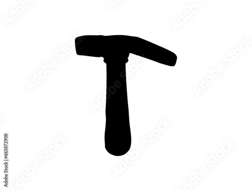Blacksmith tool silhouette vector art white background