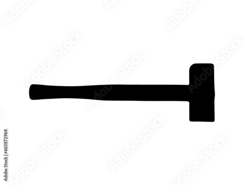 Blacksmith tool silhouette vector art white background