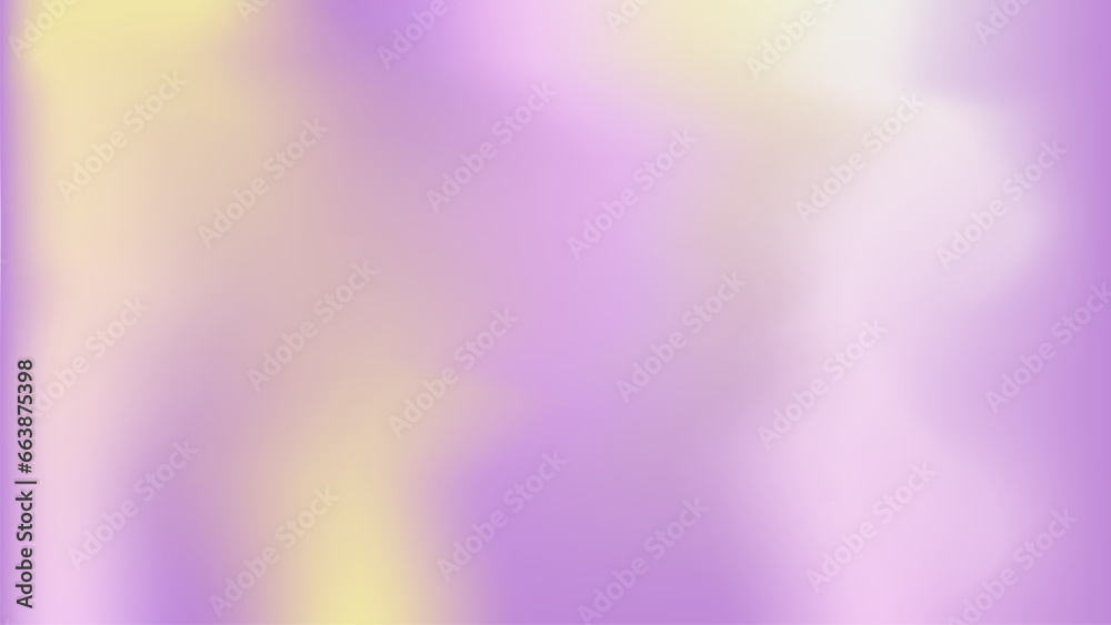 Blurry pale lavender lemon design fon. Cloudy light skyfall violet gradient mesh wallpaper. Periwinkle template for wedding invitation rsvp ads mockup. Pastel purple white yellow gradient background. 