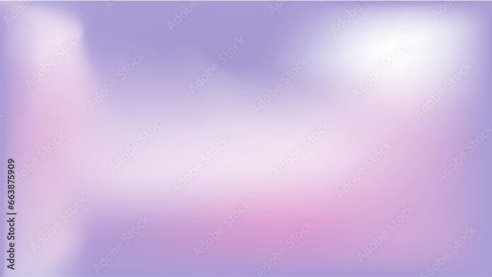 Periwinkle template for wedding invitation rsvp ads mockup. Pastel flow purple white gradient background. Blurry pale lavender pink design fon. Cloudy light skyfall violet gradient mesh wallpaper.  - obrazy, fototapety, plakaty 