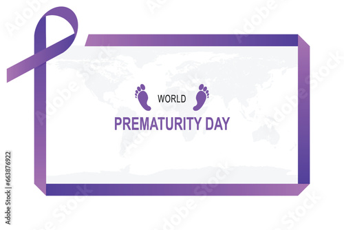 World Prematurity Day background.