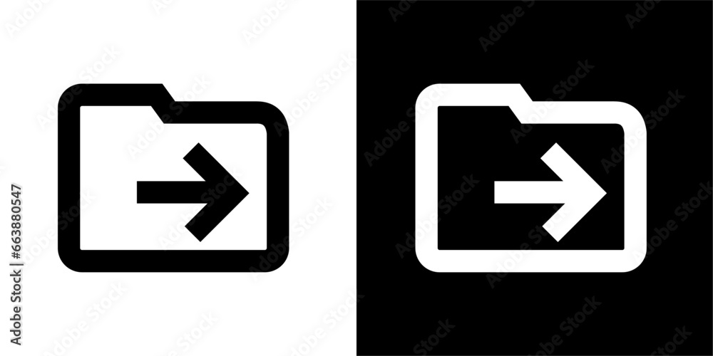 Folder, arrow Icon. Black Icon. Line icon. Logos. Business. Folder, arrow Icon. Black Icon. Line icon. Logos. Business.