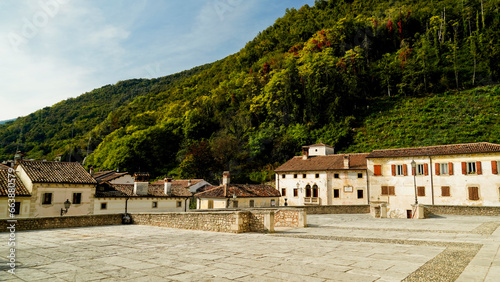 Photos Lo storico borgo di Vidor e l'Abbazia Benedettina di Santa Bona nella regione del Valdobbidene in provincia di Treviso