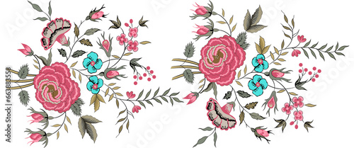 amazing floral and chintz motif for digital printing use