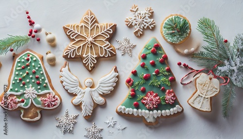 クリスマスイメージのかわいいアイシングクッキー 手作りのお菓子