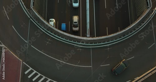 Traffic congestion during rush hour, traffic jams, traffic congestion during sunset