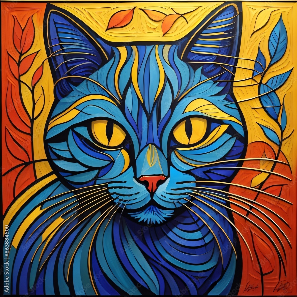 cat portrait. generative ai cat portrait. generative ai