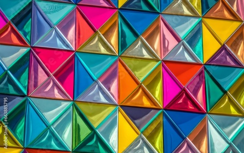 colorful seamless geometric pattern