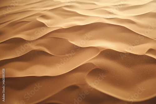 A detailed close-up view of desert sand. This image can be used to depict arid landscapes, desert themes, or natural textures. © Fotograf