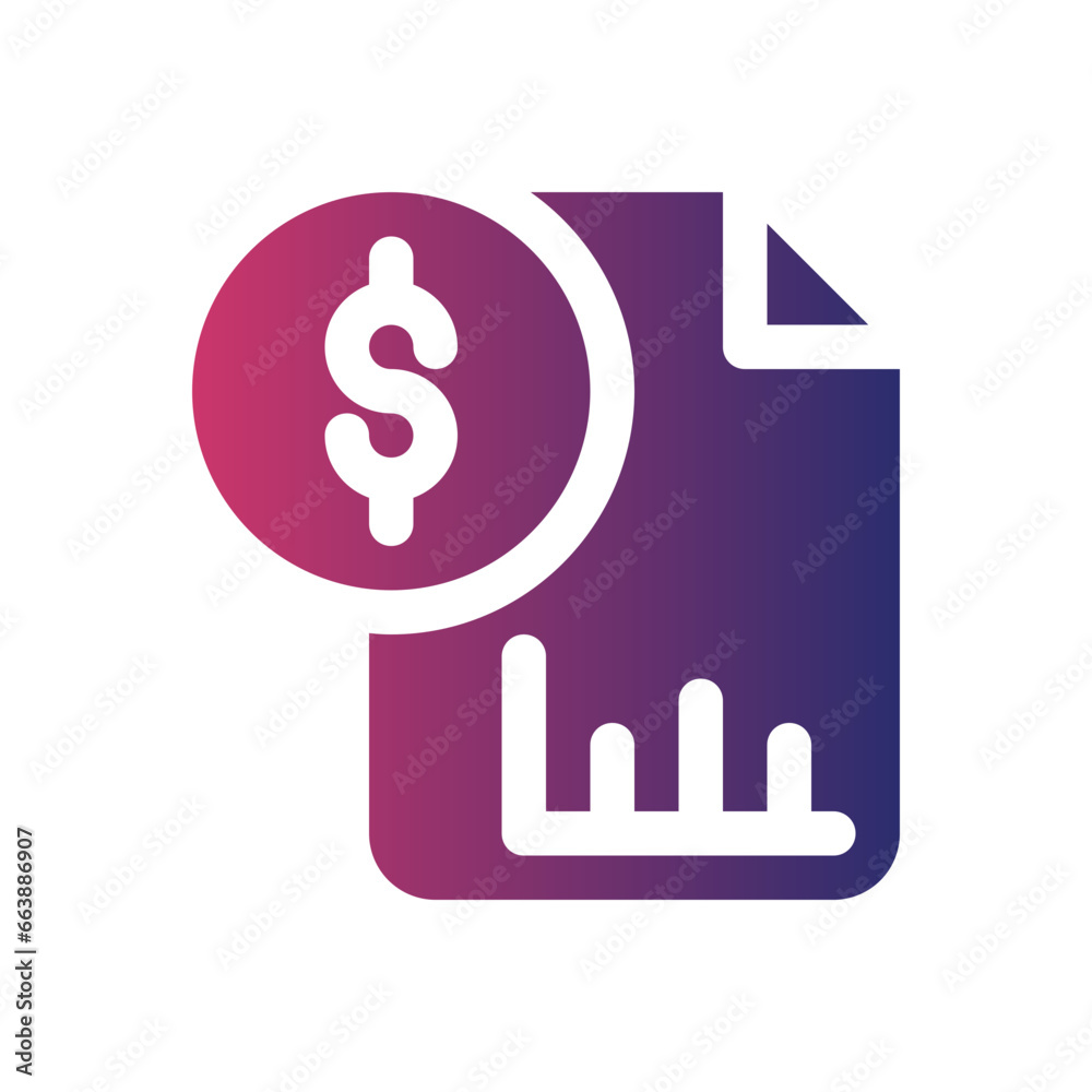 Sale Report flat gradient icon Sale Report flat gradient icon