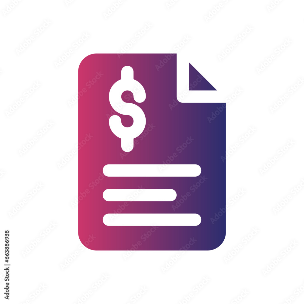 budget flat gradient icon budget flat gradient icon