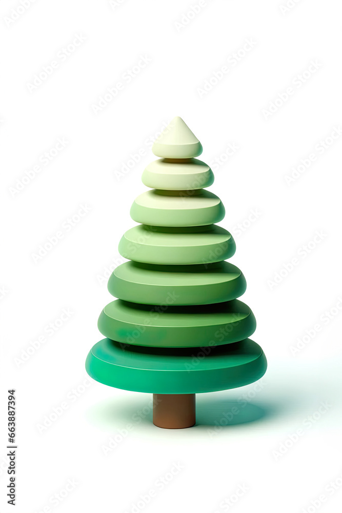 Pastel Gradient Christmas Tree with Modern Layered Design Pastel Gradient Christmas Tree with Modern Layered Design