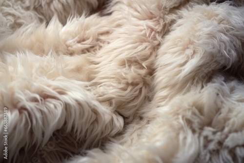 A close-up shot of a dog's fur on a bed. Perfect for pet lovers or as a cozy background image for social media posts.