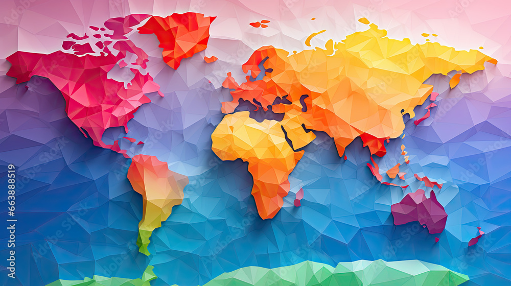 Abstract world map Abstract world map