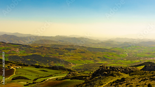 Mountain landscape Torcal de Antequera  Spain
