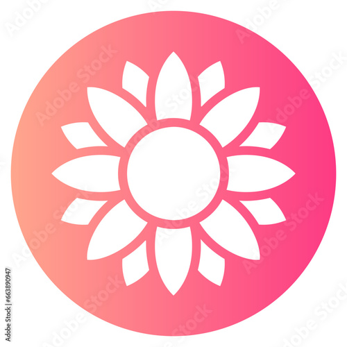sunflower gradient icon