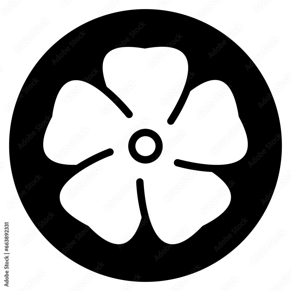 Fototapeta premium flower glyph icon