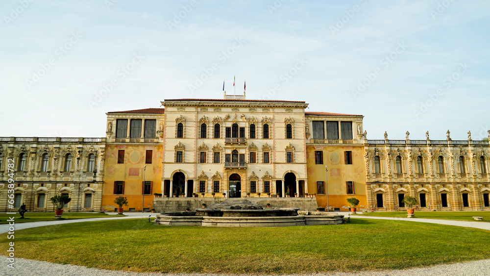 Villa Contarini Camerini, villa Palladiana del Brenta in provincia di Padova. Piazzola del Brenta, Veneto, Italia