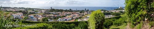 Panoramic view of the eastern district of Punta Delgada in the Azores  © Guy
