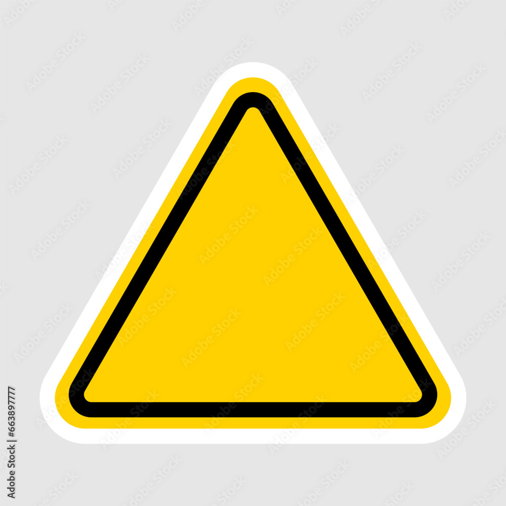 Triangle warning sign icon. Vector design. Triangle warning sign icon. Vector design.