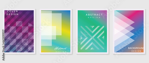 Fluid gradient background vector. Cute and minimal style posters with colorful, geometric shapes, liquid color. Modern wallpaper design for social media, idol poster, banner, flyer. 