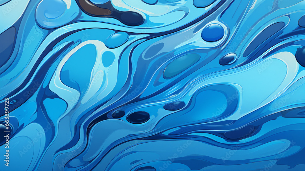 Liquid abstract water background design. Ripple, waves, swirling, wallpaper, Generative AI