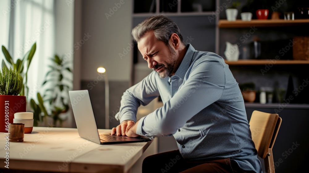 BACK PAIN, SPINAL PROBLEMS DUE TO SEDENTARY WORK AT HOME. image created by legal AI BACK PAIN, SPINAL PROBLEMS DUE TO SEDENTARY WORK AT HOME. image created by legal AI