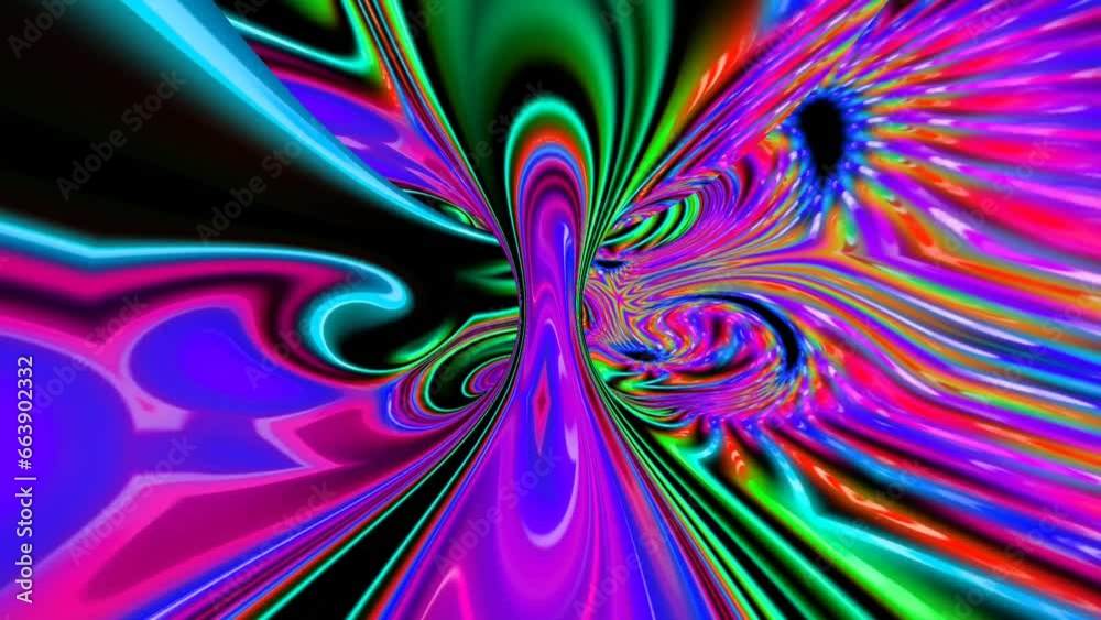 3D kaleidoscope mandala abstract background of trippy art psychedelic ...