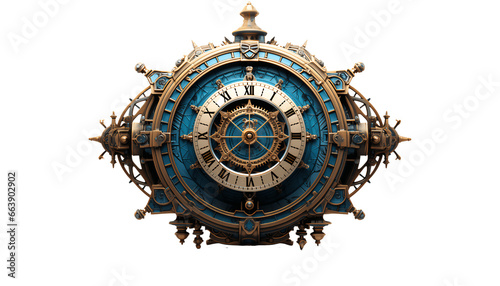 Maritime Odyssey: 3D Vintage Clock of Sea Voyages & Exploration