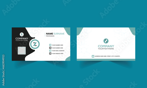 Business card for company and brand etc. Creative and modern visiting card.