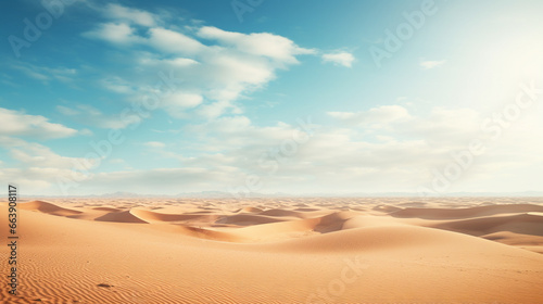 Desert background with copyspace. Background concept. Generative AI