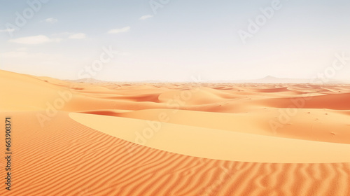 Desert background with copyspace. Background concept. Generative AI