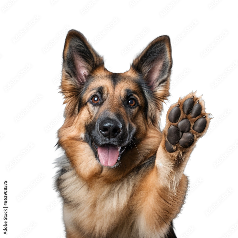 CACHORRO SINAL COM A PATA PARA CIMA CACHORRO SINAL COM A PATA PARA CIMA