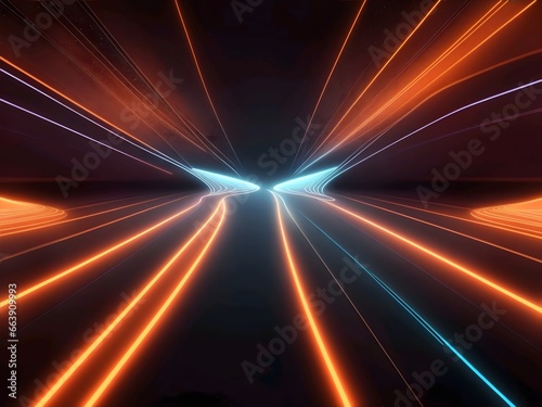 Abstract background of light speed motion blur