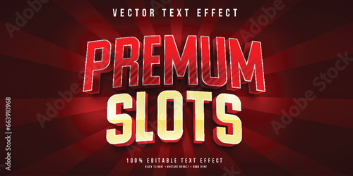 Casino game 3d editable text effect