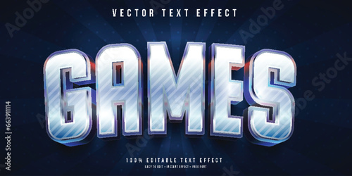 Game 3d editable text effect