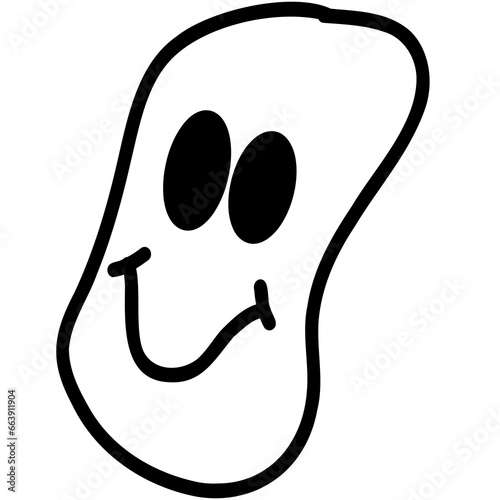 Halloween line painting, holiday festival illustration, easy hand drawn, sharp lines